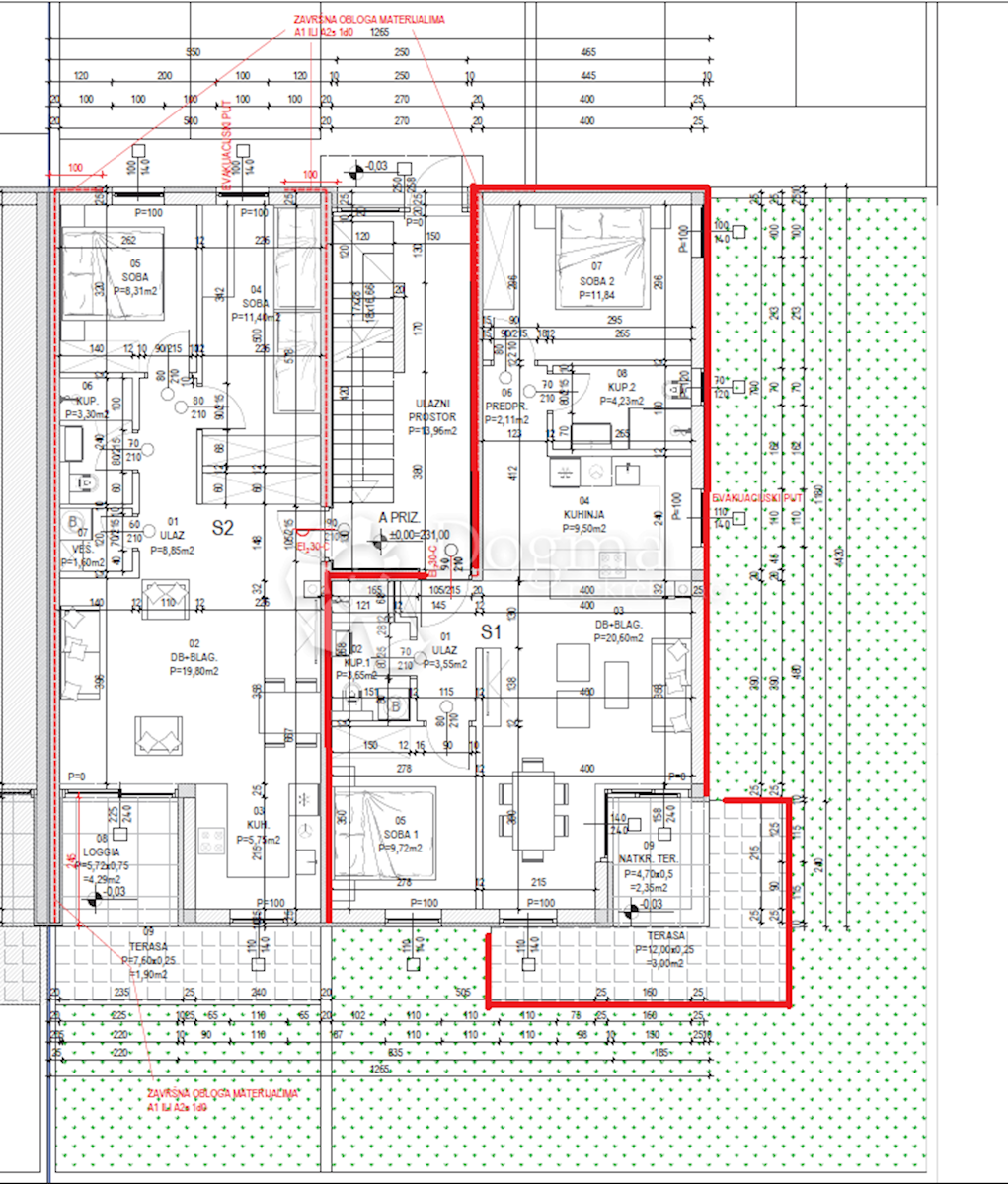 Allogio Barban, 65m2