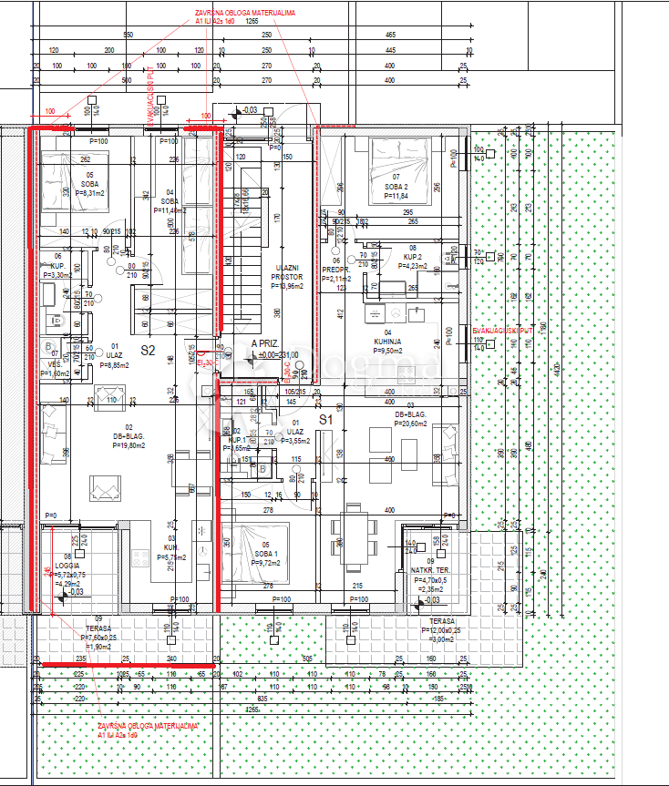 Allogio Barban, 68,50m2