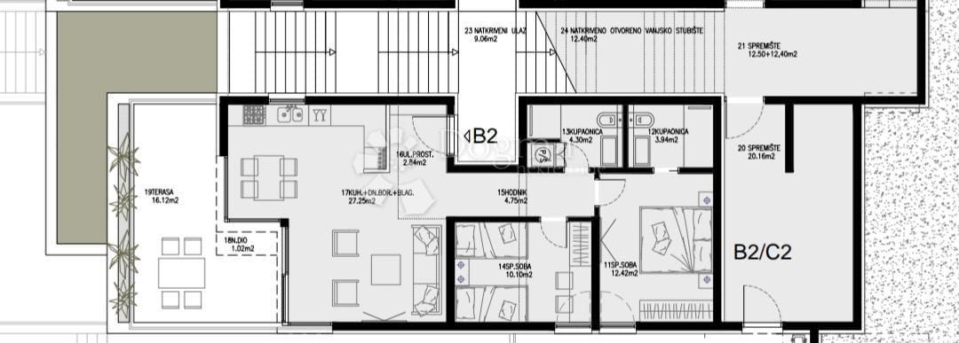 Allogio Primošten, 79m2