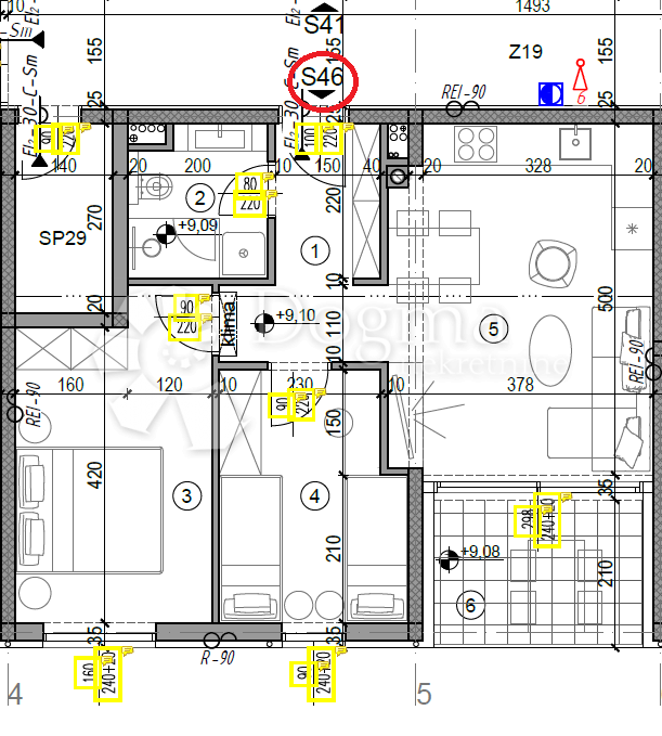 Allogio Monvidal, Pula, 49,05m2