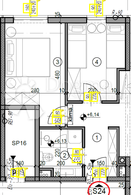 Allogio Monvidal, Pula, 49,05m2