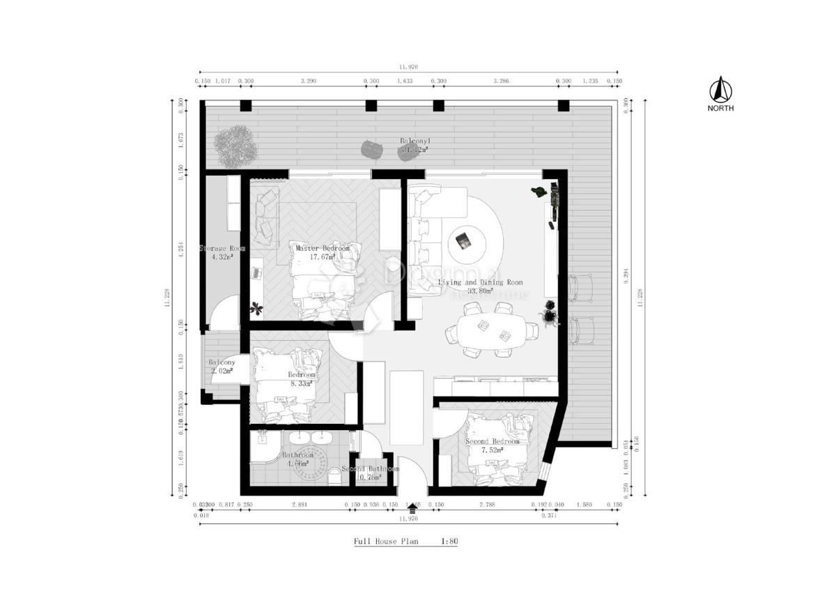 Allogio Opatija, 59,78m2