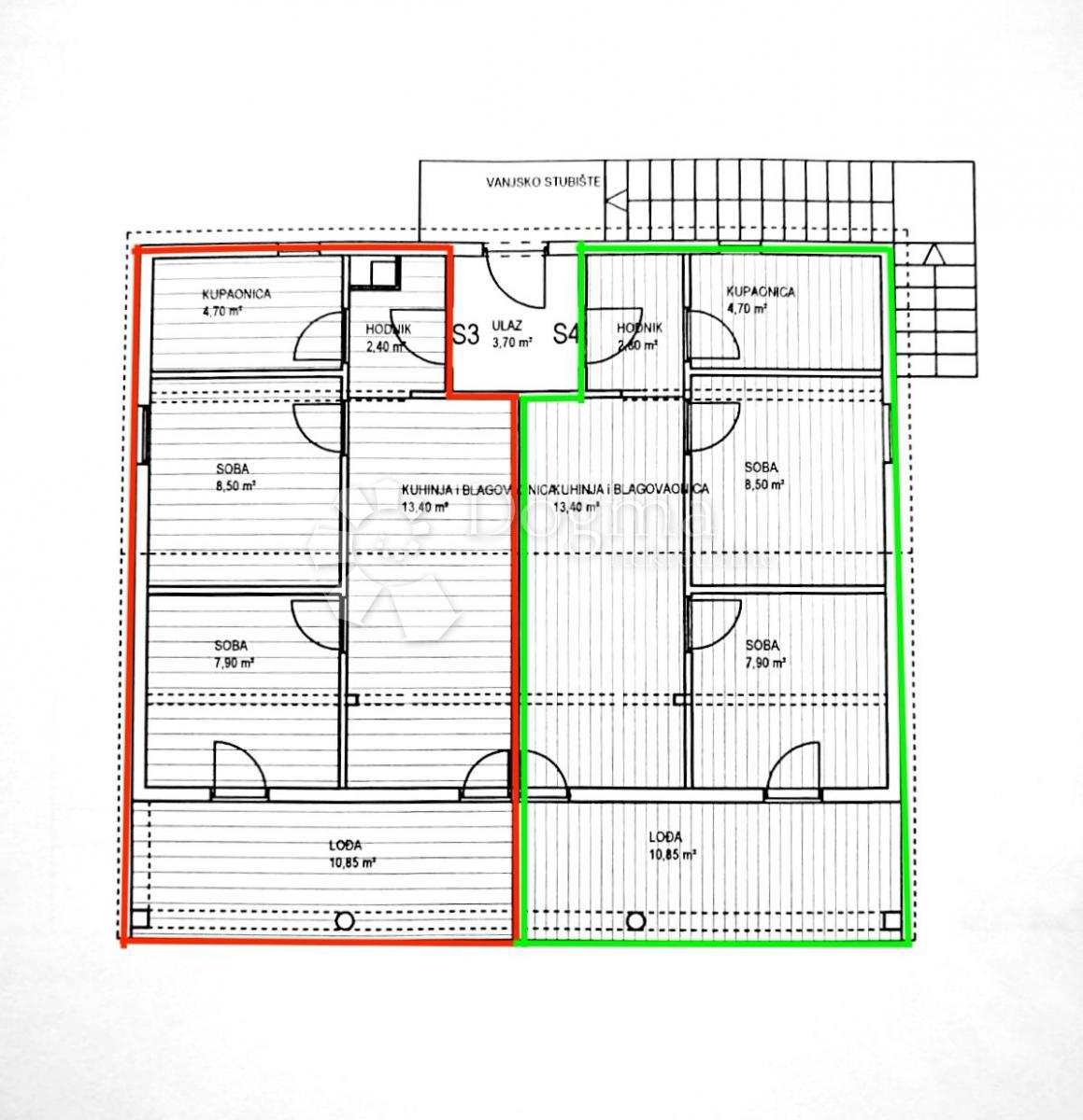 Allogio Posedarje, 47,75m2