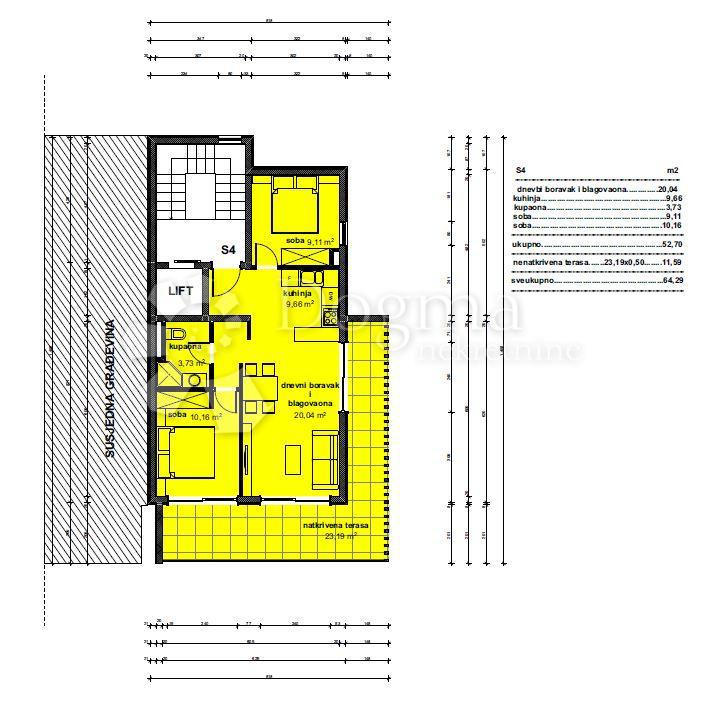 Allogio Veliko Brdo, Makarska, 64,29m2