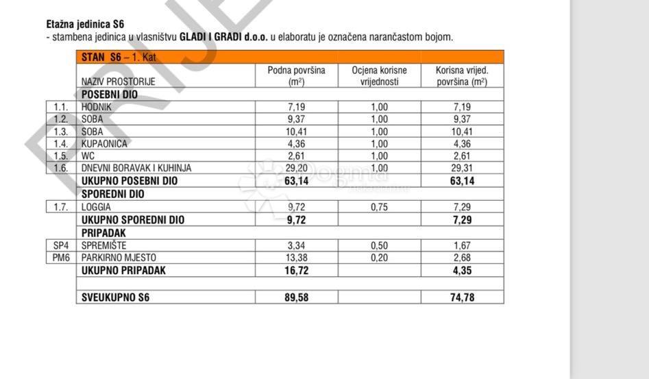 Appartamento Zaton, Nin, 65m2