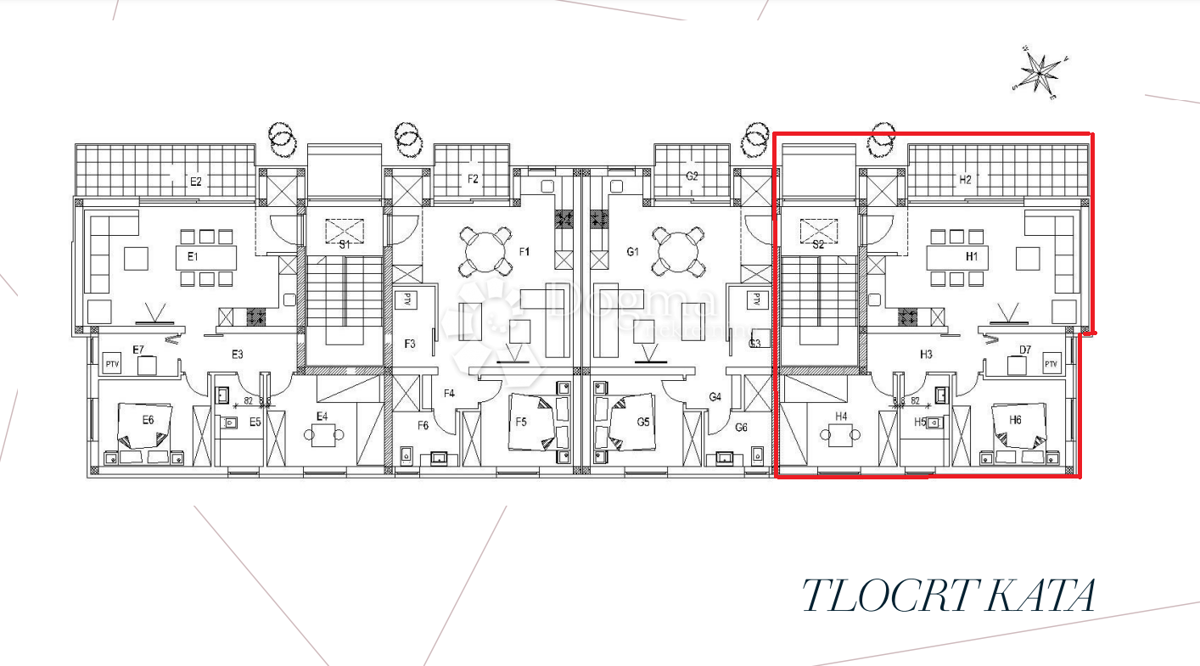 Appartamento H - APPARTAMENTO FAMILIARE DI 2 CAMERE AL 1° PIANO