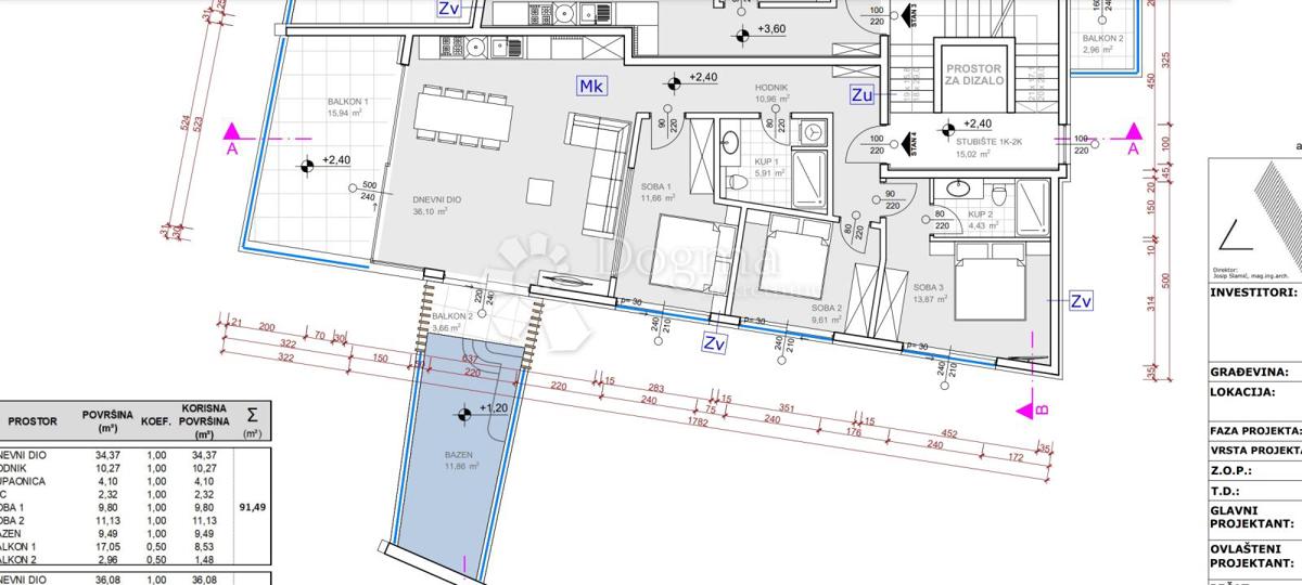 Allogio Grebaštica, Šibenik - Okolica, 114,61m2