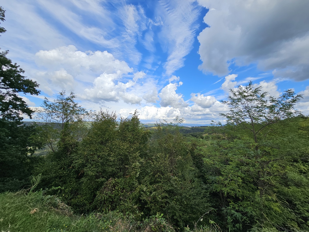 Terreno edificabile in cima alla collina con appezzamento di terreno