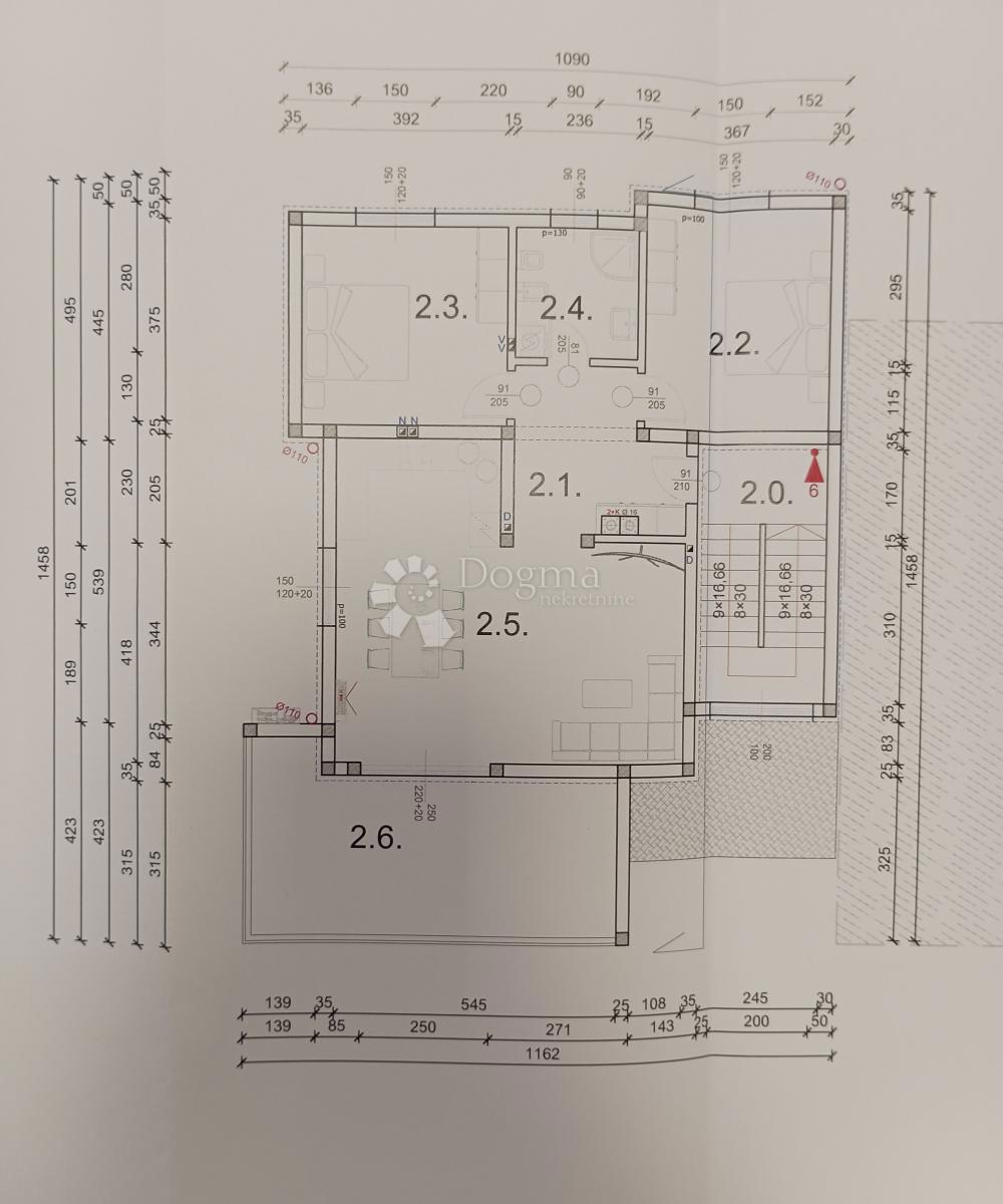 Allogio Barbariga, Vodnjan, 91,59m2