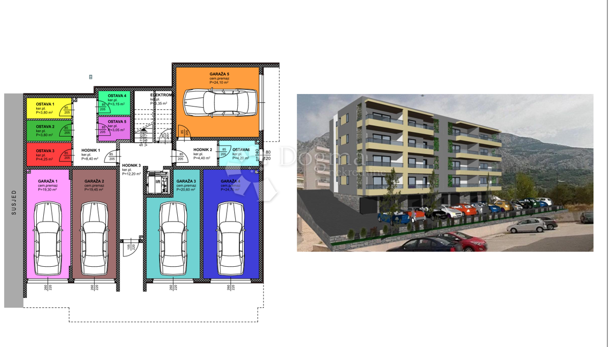 Allogio Makarska, 87,69m2