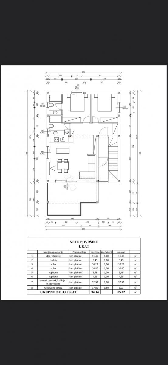 Appartamento Vir, 94,14m2