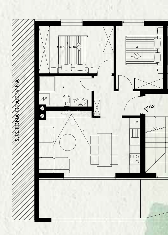 Allogio Valmade, Pula, 55m2