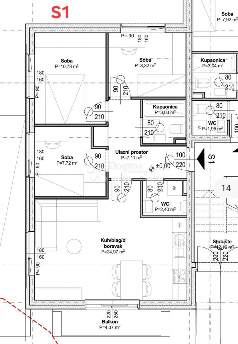 Allogio Granešina, Gornja Dubrava, 93,88m2