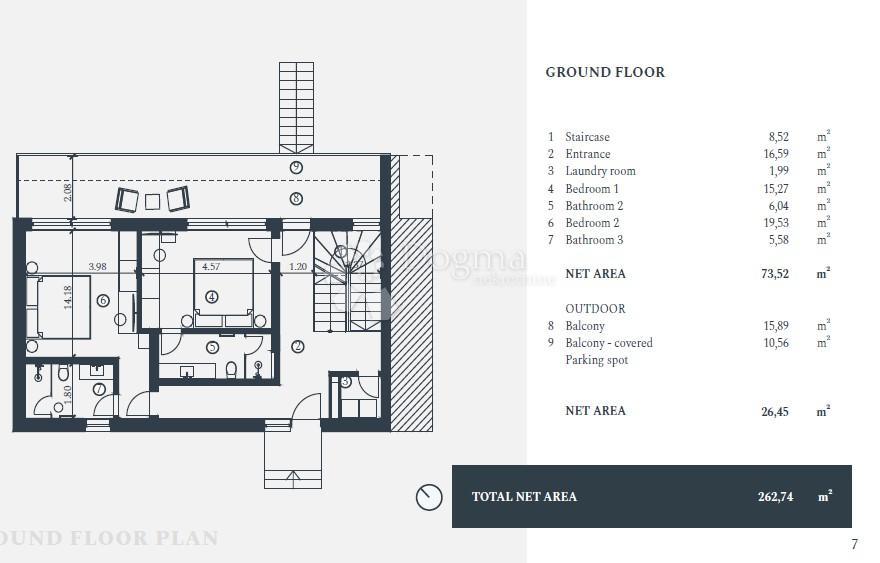 APPARTAMENTO 2 CAMERE DA LETTO+SOGGIORNO facente parte di un resort di lusso