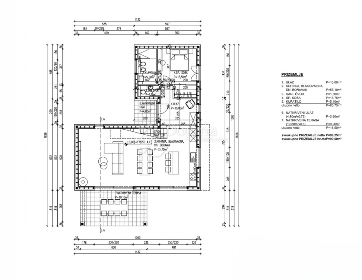 Terreno Labin, 790m2