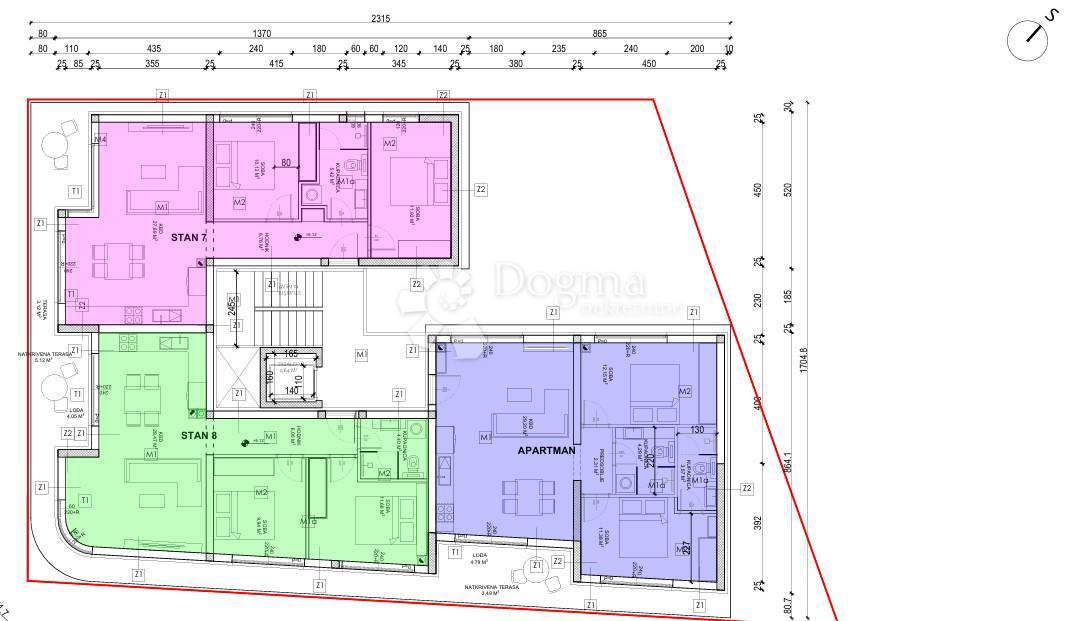 Allogio Sveti Petar na Moru, Sveti Filip I Jakov, 85,33m2