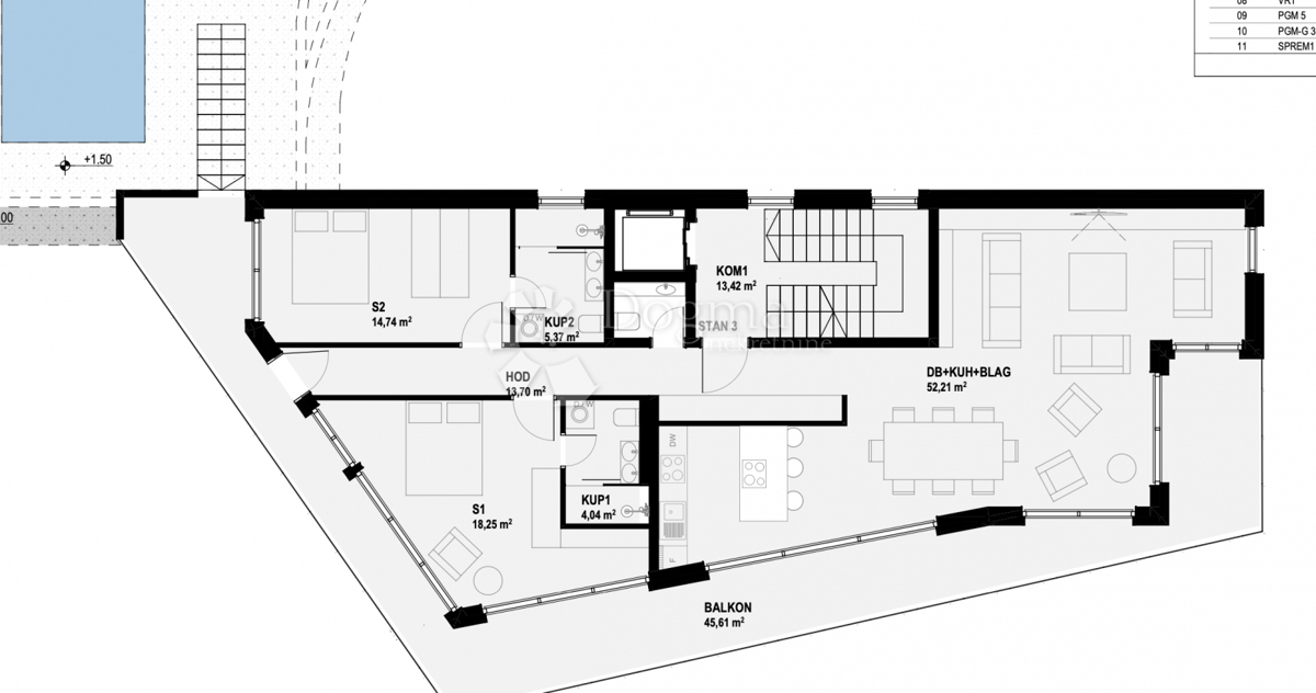 Terreno edificabile Vrbnik, 965m2