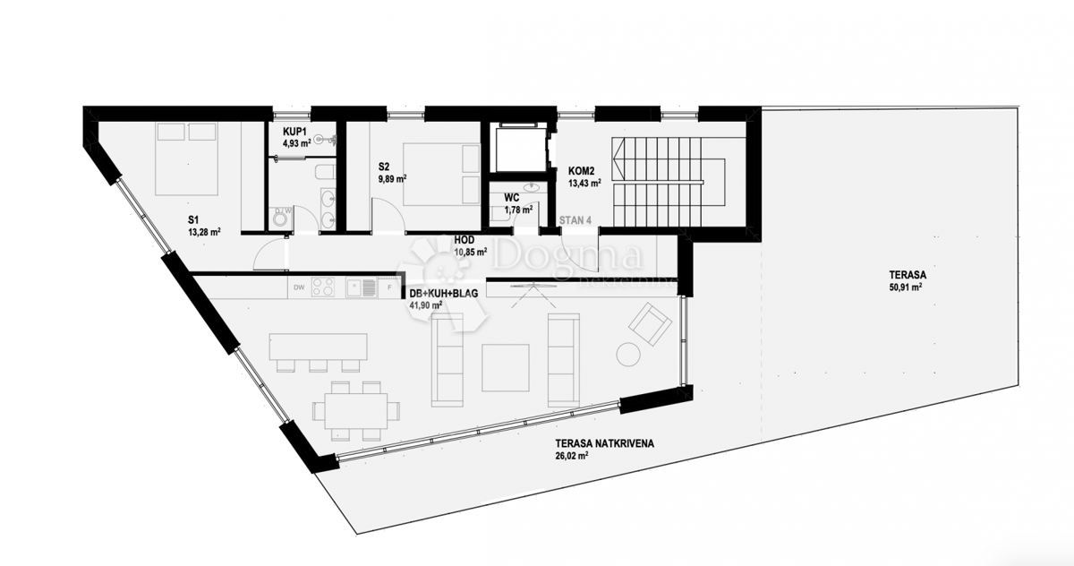 Terreno edificabile Vrbnik, 965m2