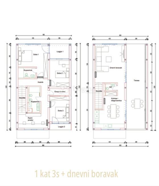 Allogio Antunovac, Virovitica, 102,86m2