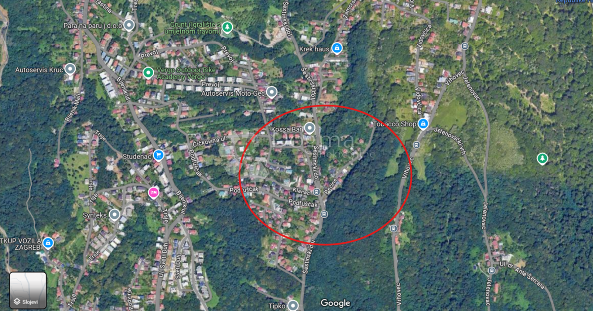 Terreno edificabile Šestinski dol, Črnomerec, 1.328m2