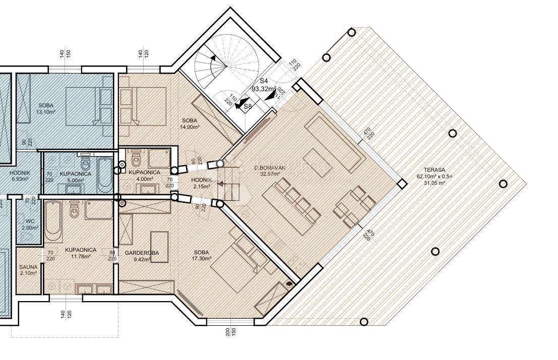 Allogio Pakoštane, 46,28m2