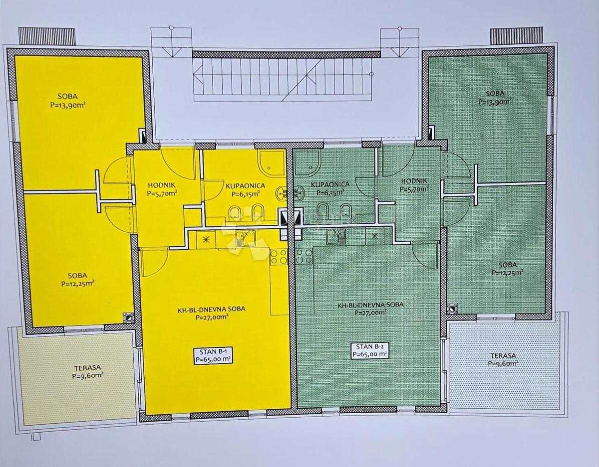 Appartamento Pakoštane, 70m2
