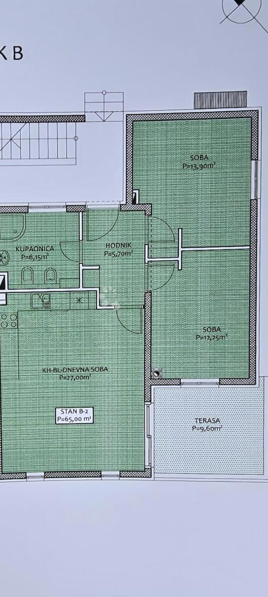 Appartamento Pakoštane, 70m2