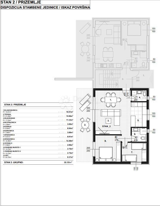 Allogio Umag, 99,88m2