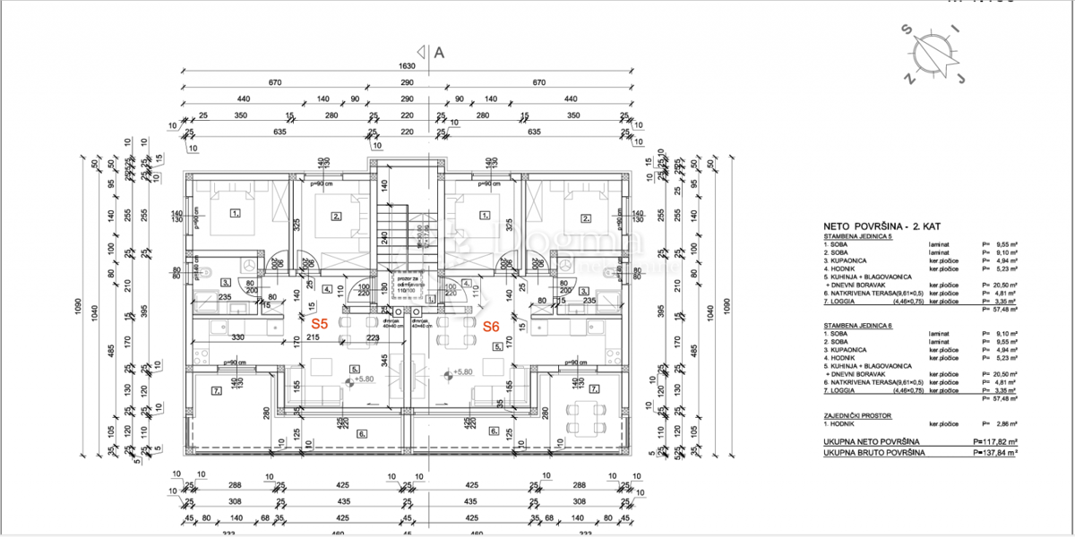 Dintorni di Novi Vinodolski, nuovo edificio con vista