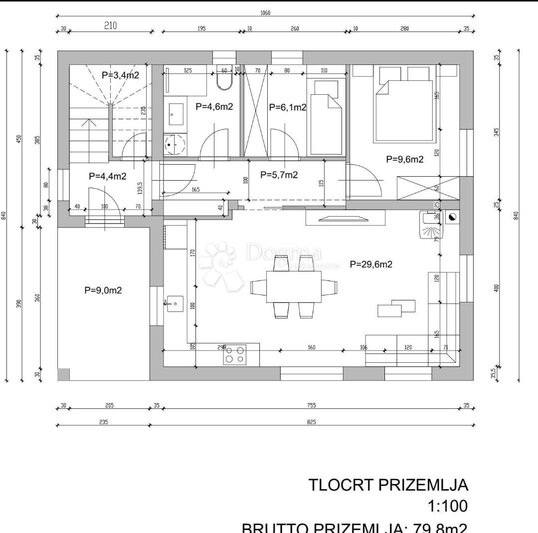 Casa Boraja, Šibenik - Okolica, 136,40m2