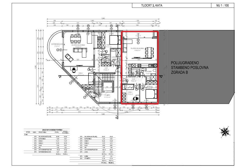 Allogio Tar, Tar-Vabriga, 64,57m2