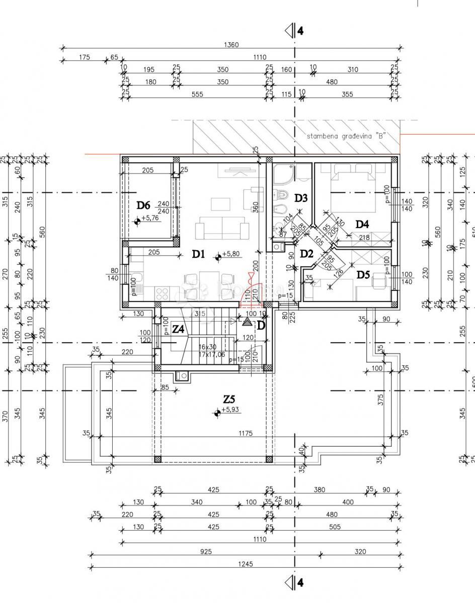 Allogio Valdebek, Pula, 79,36m2