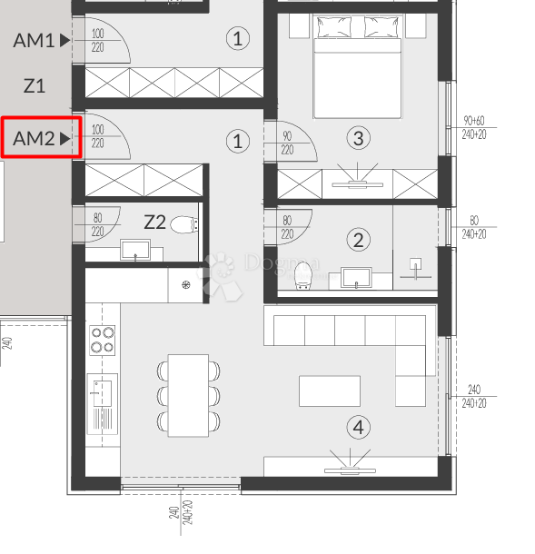Allogio Banjole, Medulin, 51,87m2