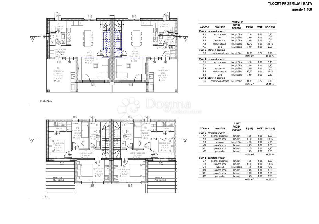 CASTEL, BUIE, CASA DOPPIA CON PISCINA, NUOVA COSTRUZIONE DI QUALITÀ