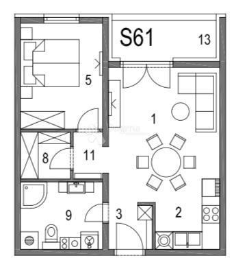 Allogio Klinča Sela, 47,51m2