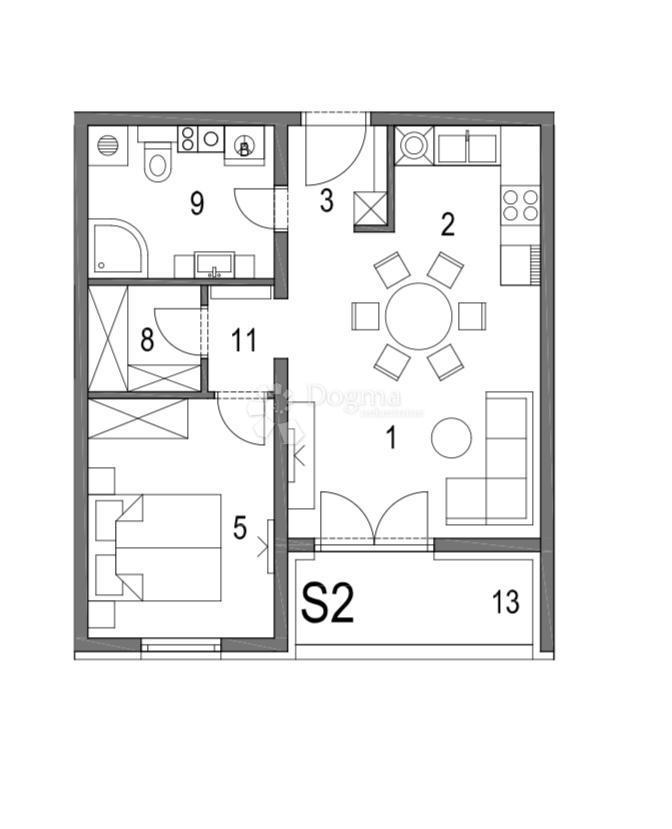 Allogio Klinča Sela, 47,51m2
