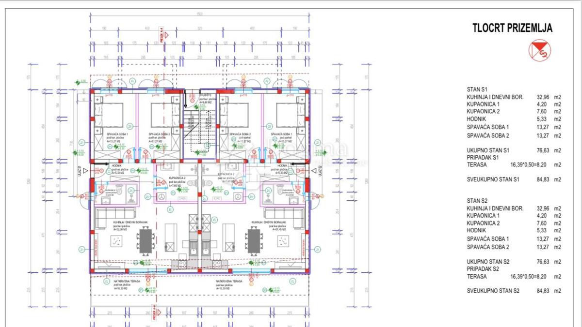 Allogio Crnica, Šibenik, 84,83m2