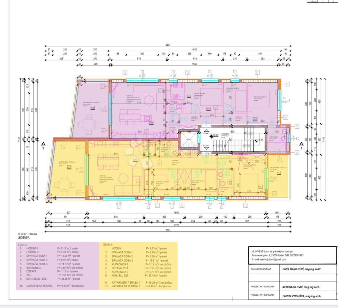 Allogio Višnjik, Zadar, 92m2