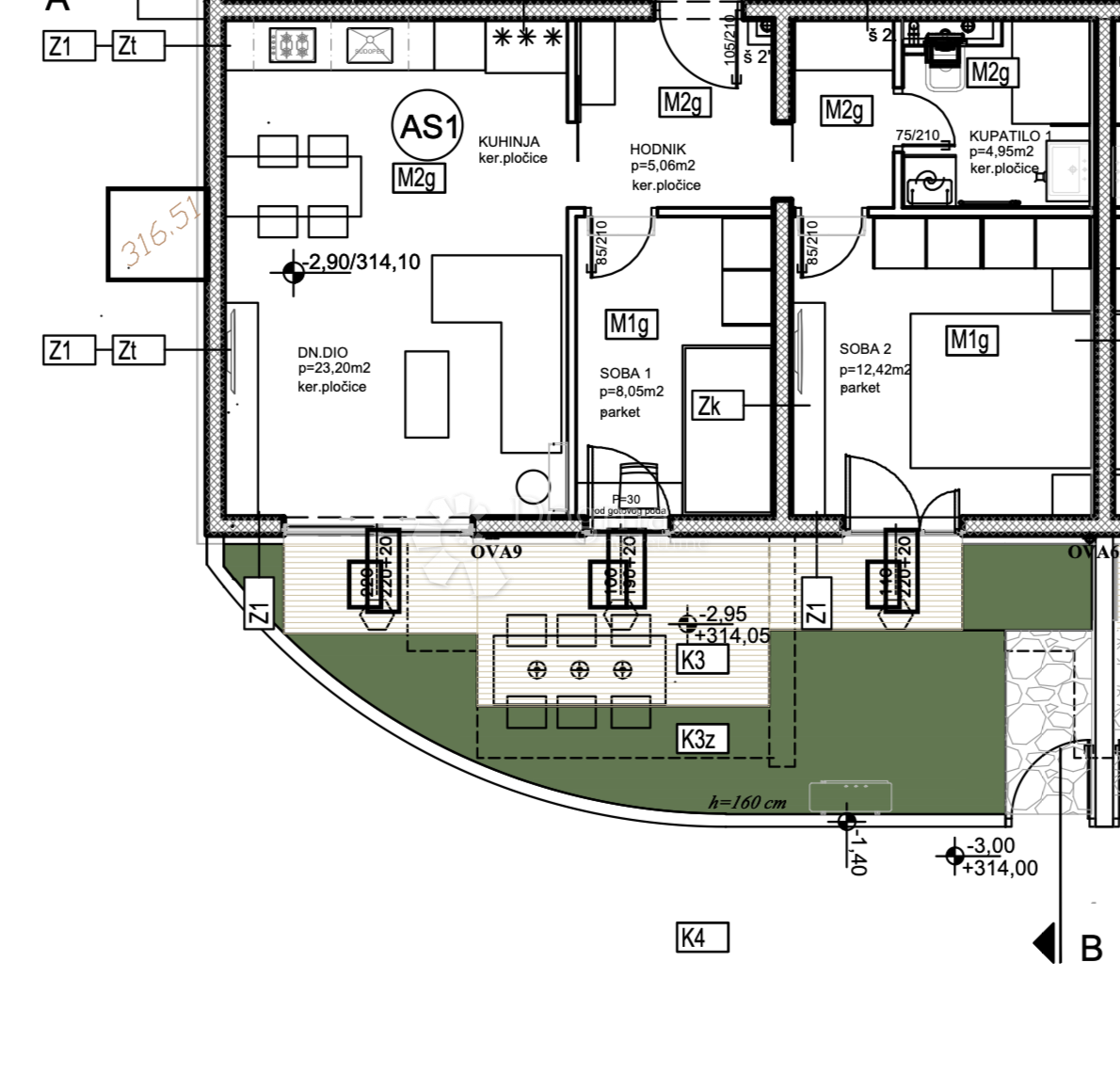 Allogio Dugopolje, 25m2