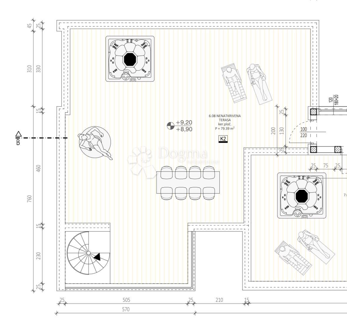 Allogio Belafuža, Zadar, 102m2