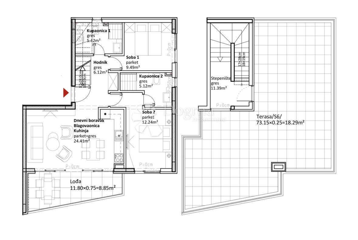 Allogio Sukošan, 132,32m2