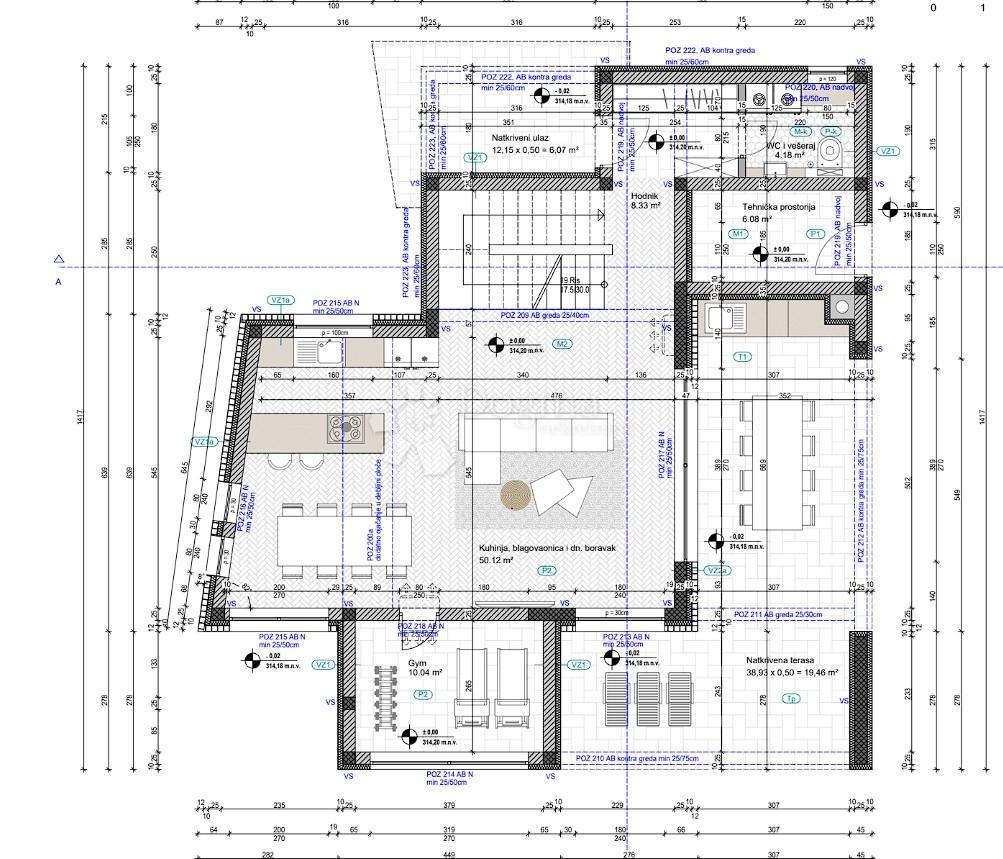 Terreno edificabile Tinjan, 1.153m2