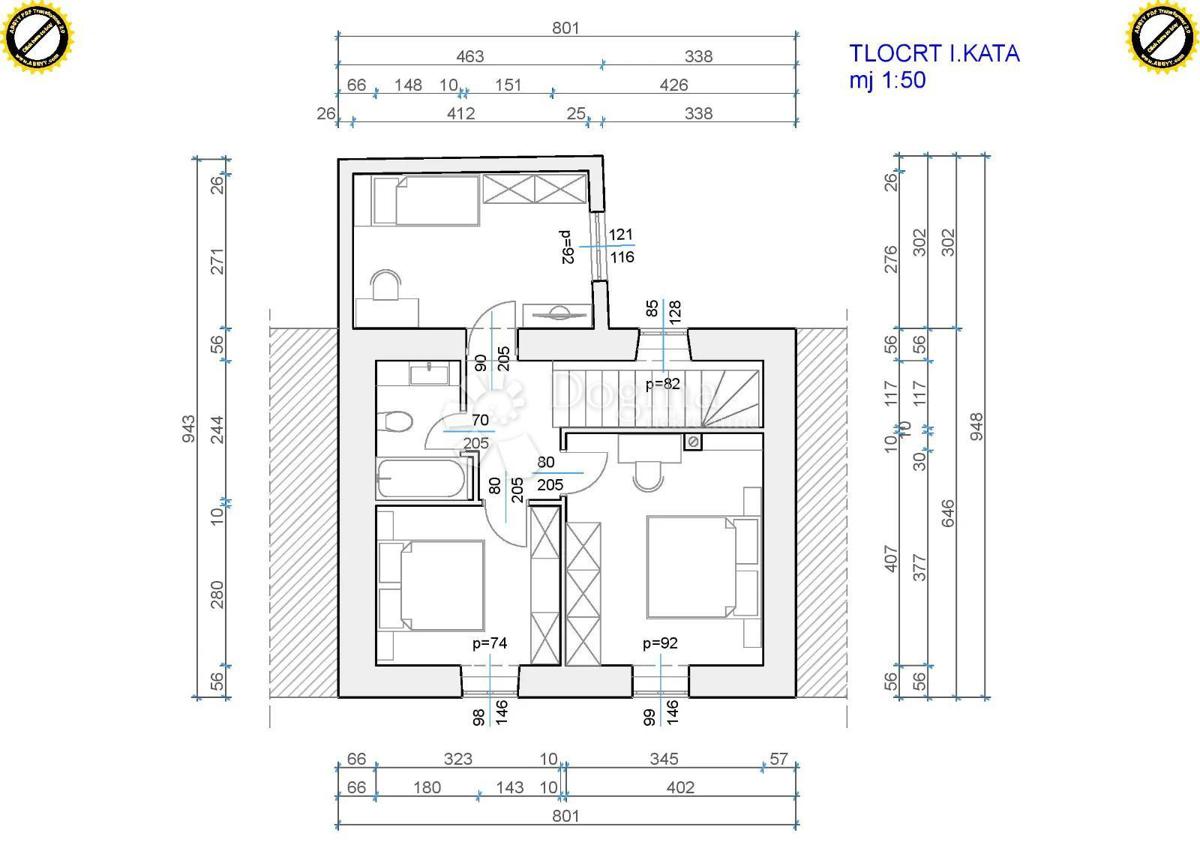 Casa Barbat na Rabu, Rab, 100m2