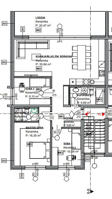 Allogio Kurilovec, Velika Gorica, 125,76m2