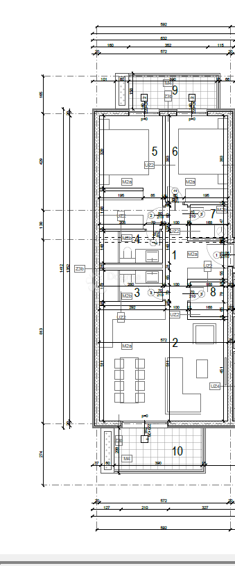 NUOVA COSTRUZIONE – APPARTAMENTO MODERNO CON BALCONI, A MENO DI 150 m DALLA SPIAGGIA – OKRUG GORNJI