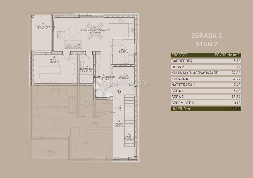 Allogio Poreč, 99m2