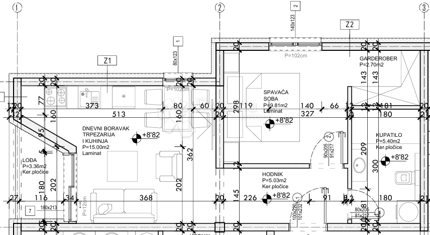 Allogio Drvenik, Gradac, 42,18m2