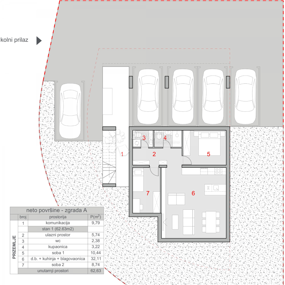 Moderno appartamento con giardino a Kaštel Stari - nuovo edificio vicino al mare