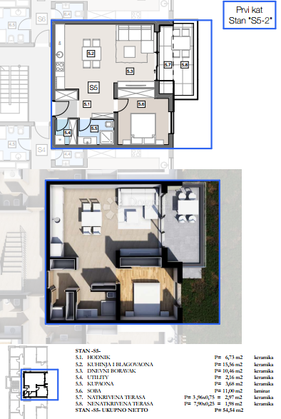 Allogio Labin, 85,50m2