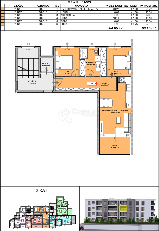 Allogio Omiš, 80,52m2